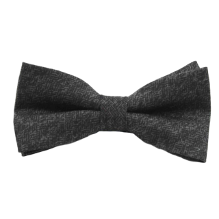 Šedo - černý motýlek Cotton 