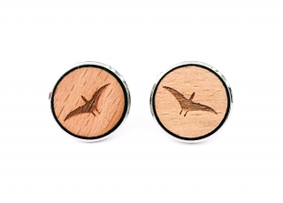 Dřevěné manžetové knoflíčky Pterodaktyl 