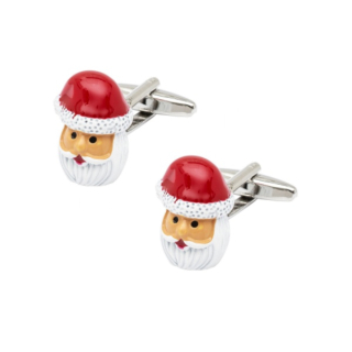 Manžetové knoflíčky Santa Claus hlava