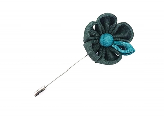 Zelená brož Flower Arrow