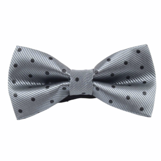 Šedý motýlek Black dot 