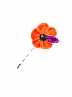 Oranžovo - fialová brož Arrow Color