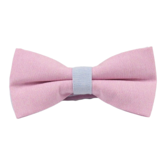 Motýlek Cotton růžovo - modrý 
