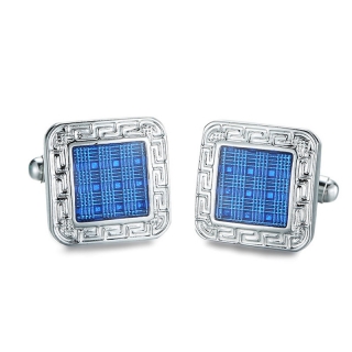 Manžetové knoflíčky Fashion Blue square 
