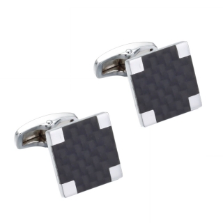 Manžetové knoflíčky Carbon square 