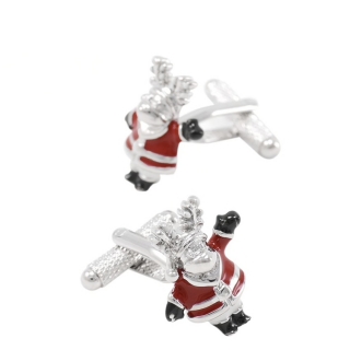 Manžetové knoflíčky Santa Claus Jelen
