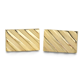 Manžetové knoflíčky Fashion Gold stripes 