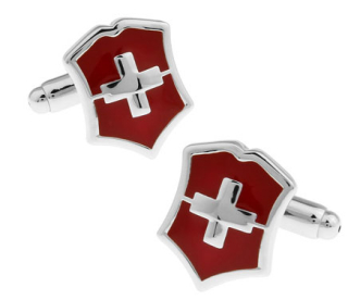 Manžetové knoflíčky Švýcarský kříž