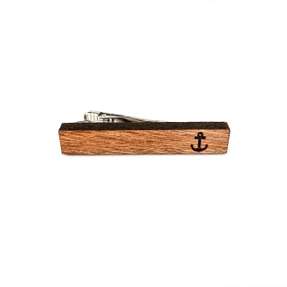 Dřevěná spona na kravatu Wood Kotva 