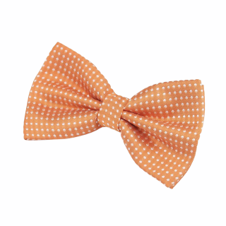 Oranžovo - bílý motýlek Dots