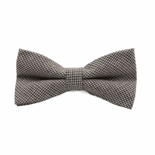 Hnědo - bílý motýlek Houndstooth