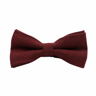 Černo - červený motýlek Houndstooth