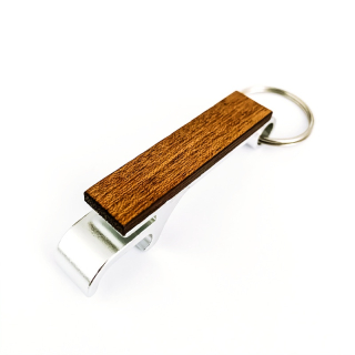 Dřevěná klíčenka Stick Wood s otvírákem na pivo 