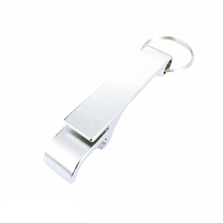 Stříbrná klíčenka Stick Steel s otvírákem na pivo 