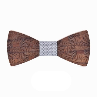 Dřevěný pánský motýlek Ball Plaid 