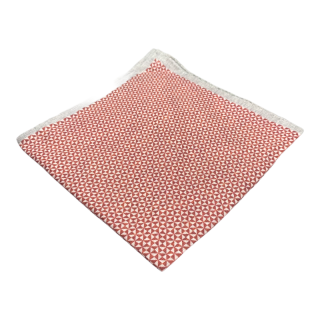 Červeno - bílý kapesník do saka Blažek Triangle