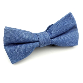 Světle modrý pánský motýlek Denim 