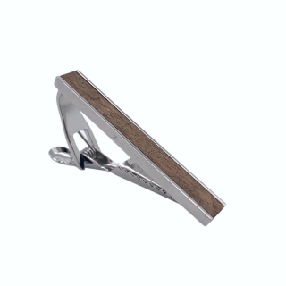 Dřevěná spona na kravatu Brown wood 