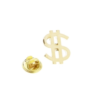 Zlatá brož Symbol Dolar 