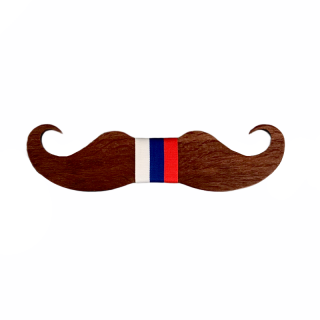 Dřevěný pánský motýlek Knír Slovensko 