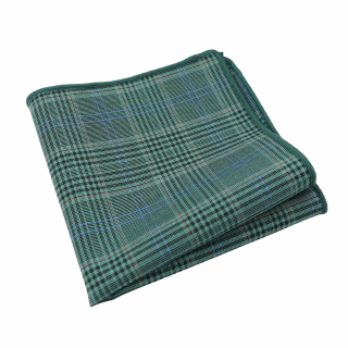 Zelený kapesníček do saka Plaid