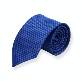 Modro - černá kravata Houndstooth