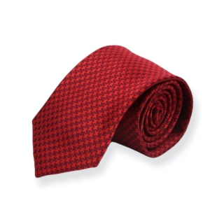 Červená kravata Houndstooth