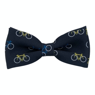 Modrý pánský motýlek Kola - bicykly 