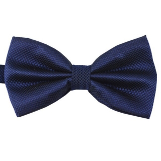 Tmavě modrý motýlek Plaid
