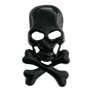 Černá brož Skull and bones 