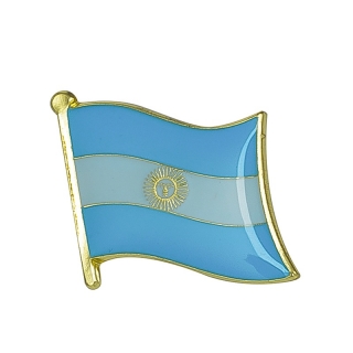 Zlatá brož Vlajka Argentina 