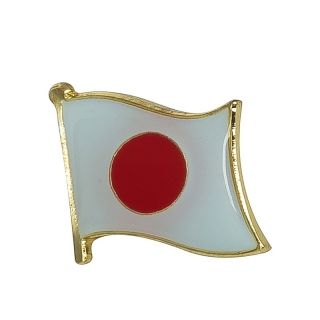 Zlatá brož Vlajka Japonsko 