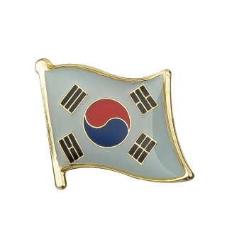 Zlatá brož Vlajka Jižní Korea 