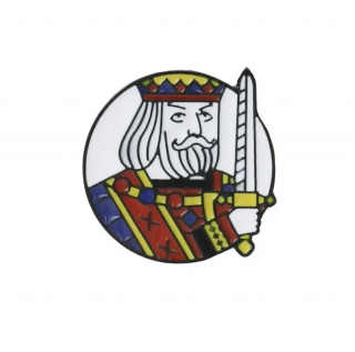 Brož - ozdoba klopy saka Karetní Král 