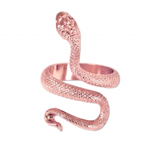 Rose gold prsten Had zmije 