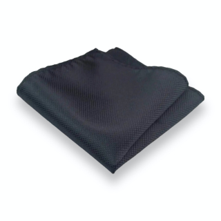 Černý kapesník do saka Plaid