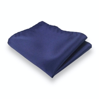 Tmavě modrý kapesník do saka Plaid