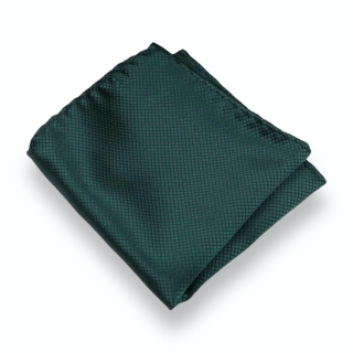Tmavě zelený kapesník do saka Plaid
