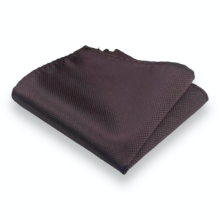 Hnědý kapesník do saka Plaid