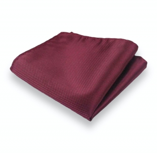 Vínový kapesník do saka Plaid