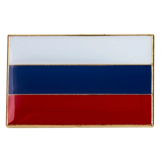 Zlatá brož Vlajka Ruské federace