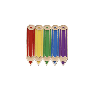 Zlatá brož Pastelky LGBT