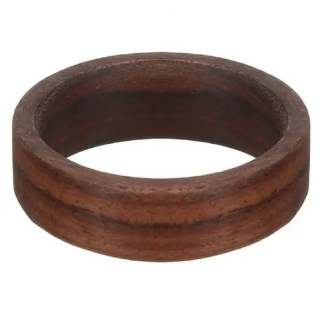 Hnědý dřevěný prsten Wood vel. 18