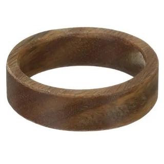 Světle hnědý dřevěný prsten Wood vel. 18